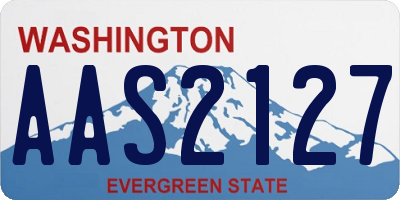 WA license plate AAS2127