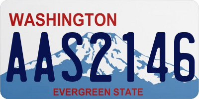 WA license plate AAS2146