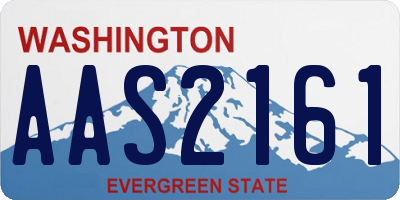 WA license plate AAS2161