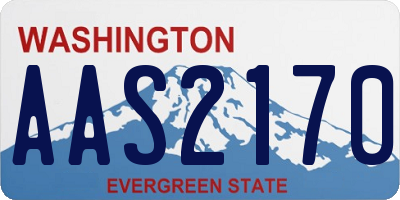 WA license plate AAS2170