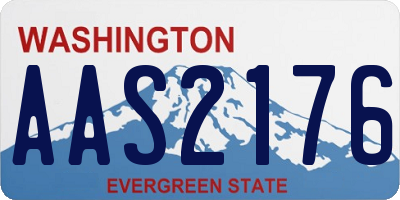 WA license plate AAS2176
