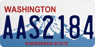 WA license plate AAS2184