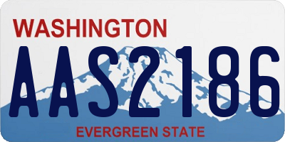 WA license plate AAS2186