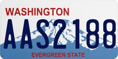 WA license plate AAS2188