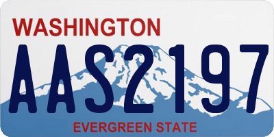 WA license plate AAS2197