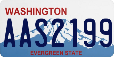 WA license plate AAS2199