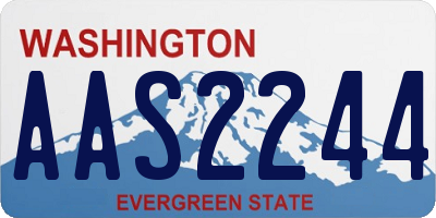 WA license plate AAS2244