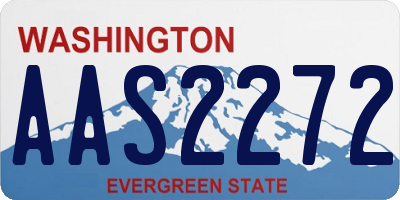 WA license plate AAS2272