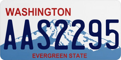 WA license plate AAS2295