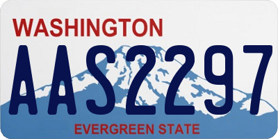 WA license plate AAS2297