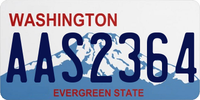 WA license plate AAS2364