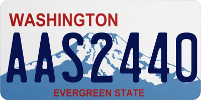 WA license plate AAS2440