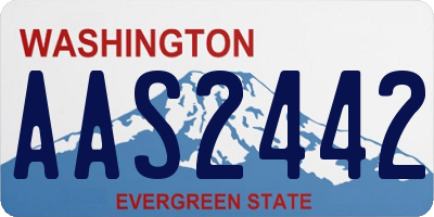 WA license plate AAS2442