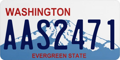 WA license plate AAS2471
