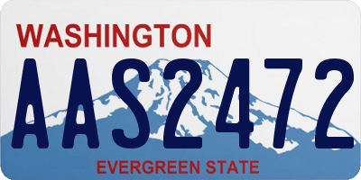 WA license plate AAS2472