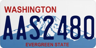 WA license plate AAS2480