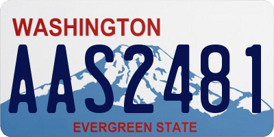 WA license plate AAS2481