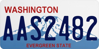 WA license plate AAS2482