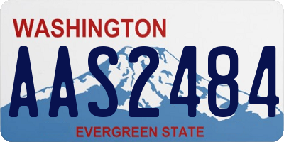 WA license plate AAS2484