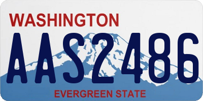 WA license plate AAS2486