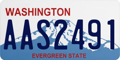 WA license plate AAS2491