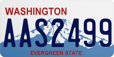WA license plate AAS2499