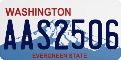 WA license plate AAS2506