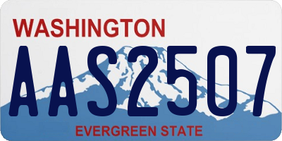 WA license plate AAS2507