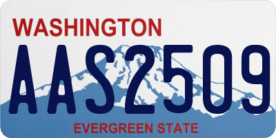 WA license plate AAS2509