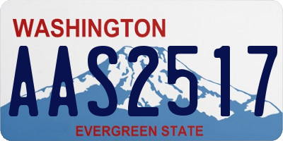 WA license plate AAS2517