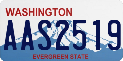 WA license plate AAS2519