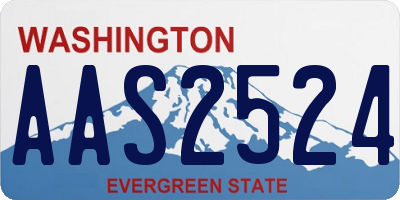WA license plate AAS2524