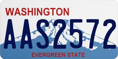 WA license plate AAS2572