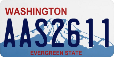 WA license plate AAS2611