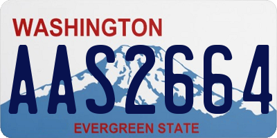 WA license plate AAS2664