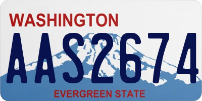 WA license plate AAS2674