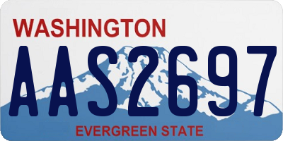 WA license plate AAS2697