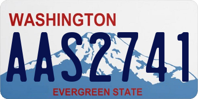 WA license plate AAS2741
