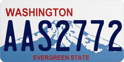 WA license plate AAS2772