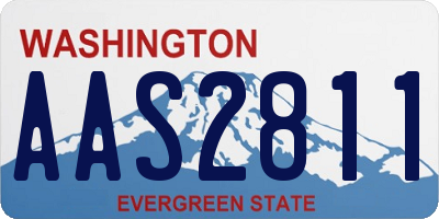 WA license plate AAS2811