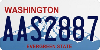 WA license plate AAS2887