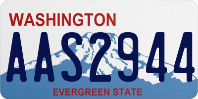 WA license plate AAS2944