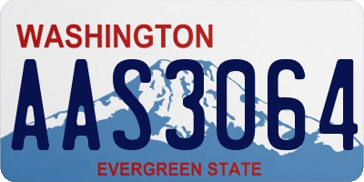 WA license plate AAS3064