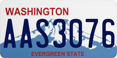 WA license plate AAS3076