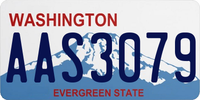 WA license plate AAS3079