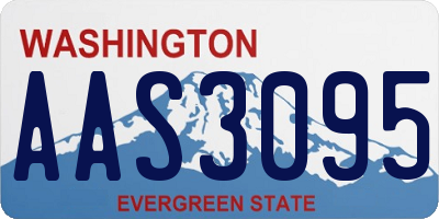 WA license plate AAS3095