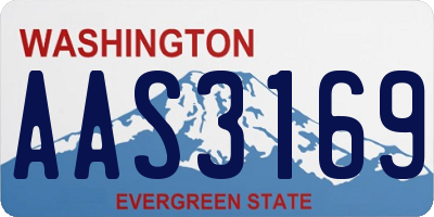 WA license plate AAS3169