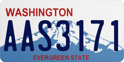 WA license plate AAS3171