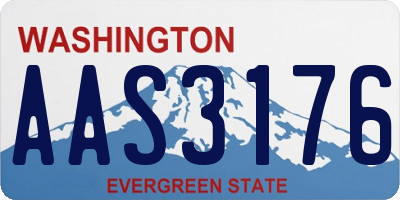 WA license plate AAS3176