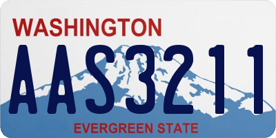 WA license plate AAS3211